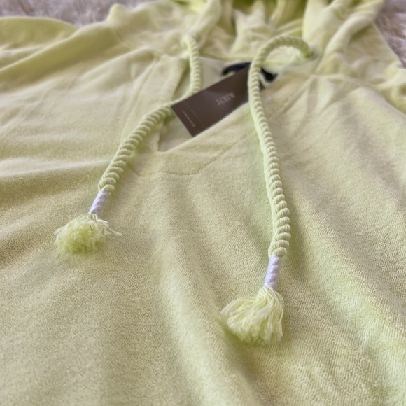 NWT J. Crew Terry V-Neck Hoodie - Picture 5 of 5
